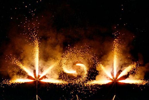 Піротехічні фігури, надписи